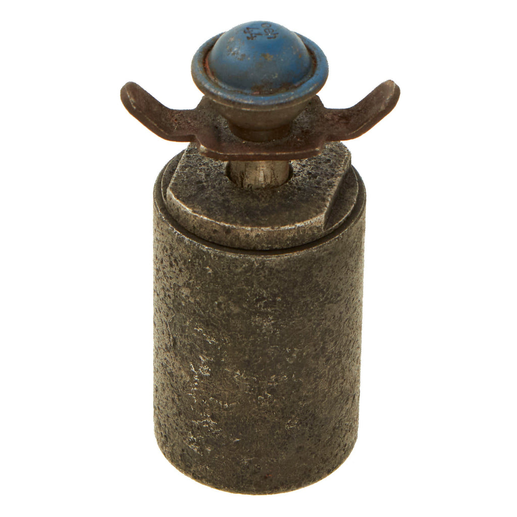 Original German WWII Late War “Last Ditch” Grenade by Theodor Bergmann & Co. with Fuze by F. Soennecken Original Items