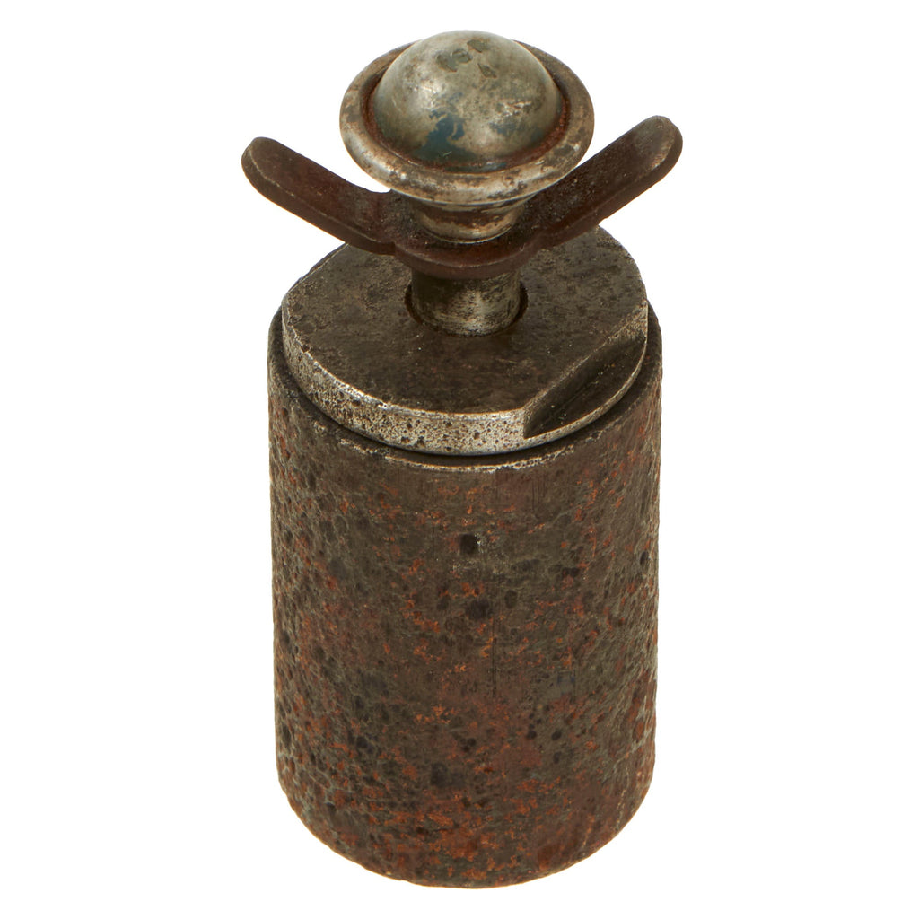 Original German WWII Late War “Last Ditch” Grenade with Fuze by Paul Liebner of Luckenwalde Original Items
