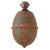 Original German WWII 1943 Dated Model 39 Egg Hand Grenade with Original Fuze & Wings by Mettmanner Britanniawarenfabrik W. Seibel - Inert Eierhandgranate Original Items