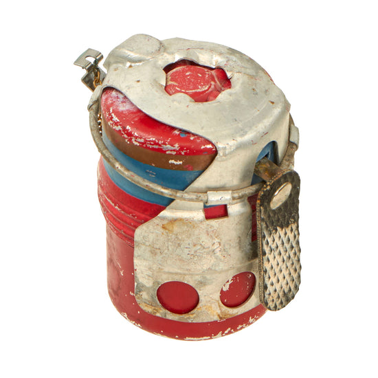 Original Italian WWII Model 35 Red Devil Grenade by Societa Romana - Bomba a Mano Mod. 35 - Dated 1990 Original Items