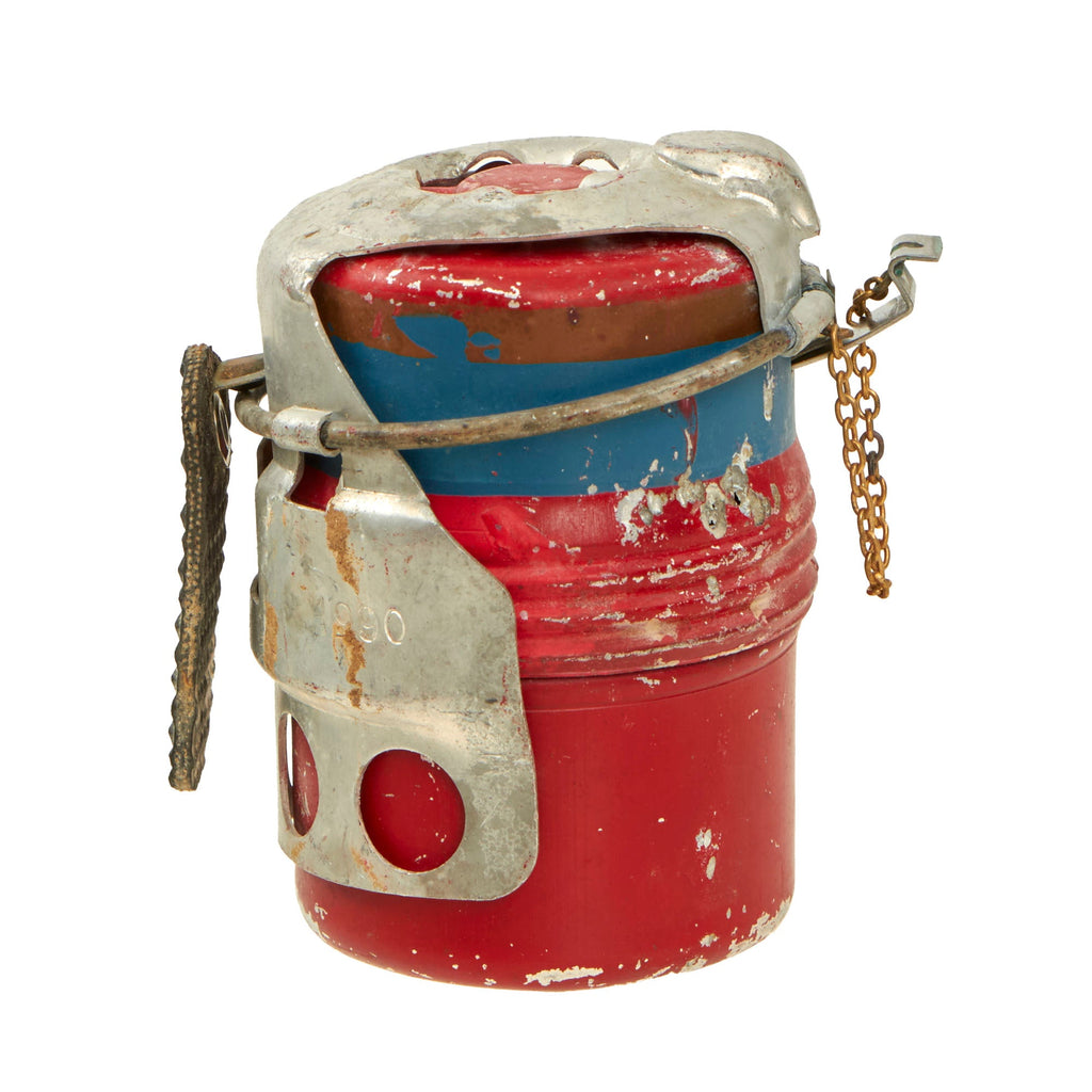 Original Italian WWII Model 35 Red Devil Grenade by Societa Romana - Bomba a Mano Mod. 35 - Dated 1990 Original Items