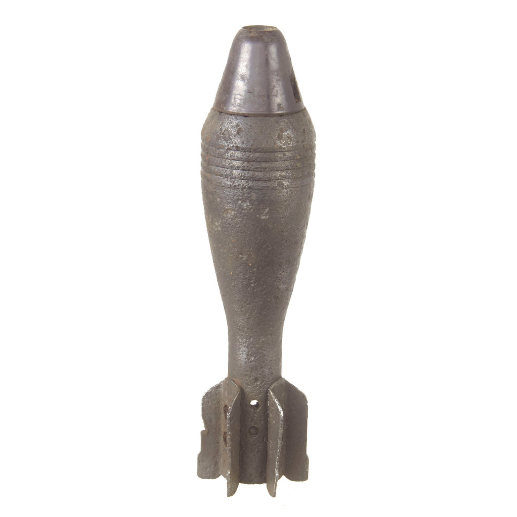 DRAFT Original Soviet WWII Inert 50mm Mortar Round with Partial Fuze Original Items