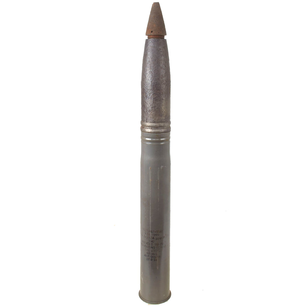 Original German WWII 8.8cm Flak 18 Shell with Projectile as Used in Tiger I Tank - Inert Original Items