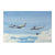 Original U.S. Cold War Andy Whyte Sikorsky Corporation Concept Art Painting of H-53 Sea Stallion Recovering NASA Space Capsule with C-130 Tanker - 23¼ x 34¾” Original Items