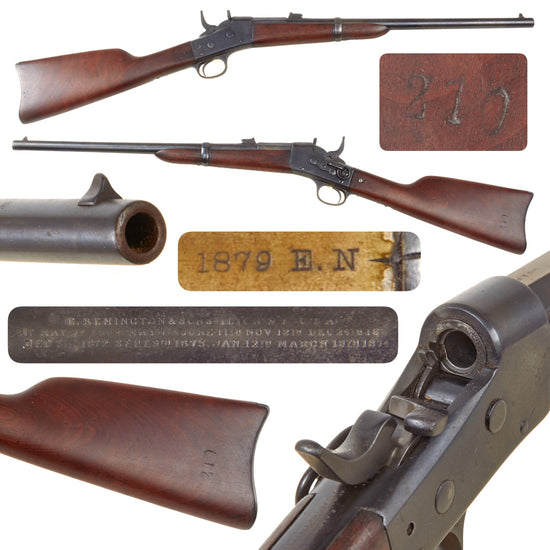 Original Argentine Remington Rolling Block Model 1879 E.N. Saddle Ring Carbine in .43 Spanish Caliber Original Items