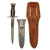 Original U.S. WWII Rare Ernest “Mooney” Warther Fighting Knife With Correct Scabbard and Custom Outer Sheath by F. Mueller of Denver - Dated 1944 - From Collection of American Edged Weapon Museum Original Items