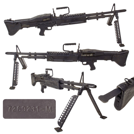 Original U.S. Vietnam War M60 Display Machine Gun - Constructed from Original USGI Parts Original Items