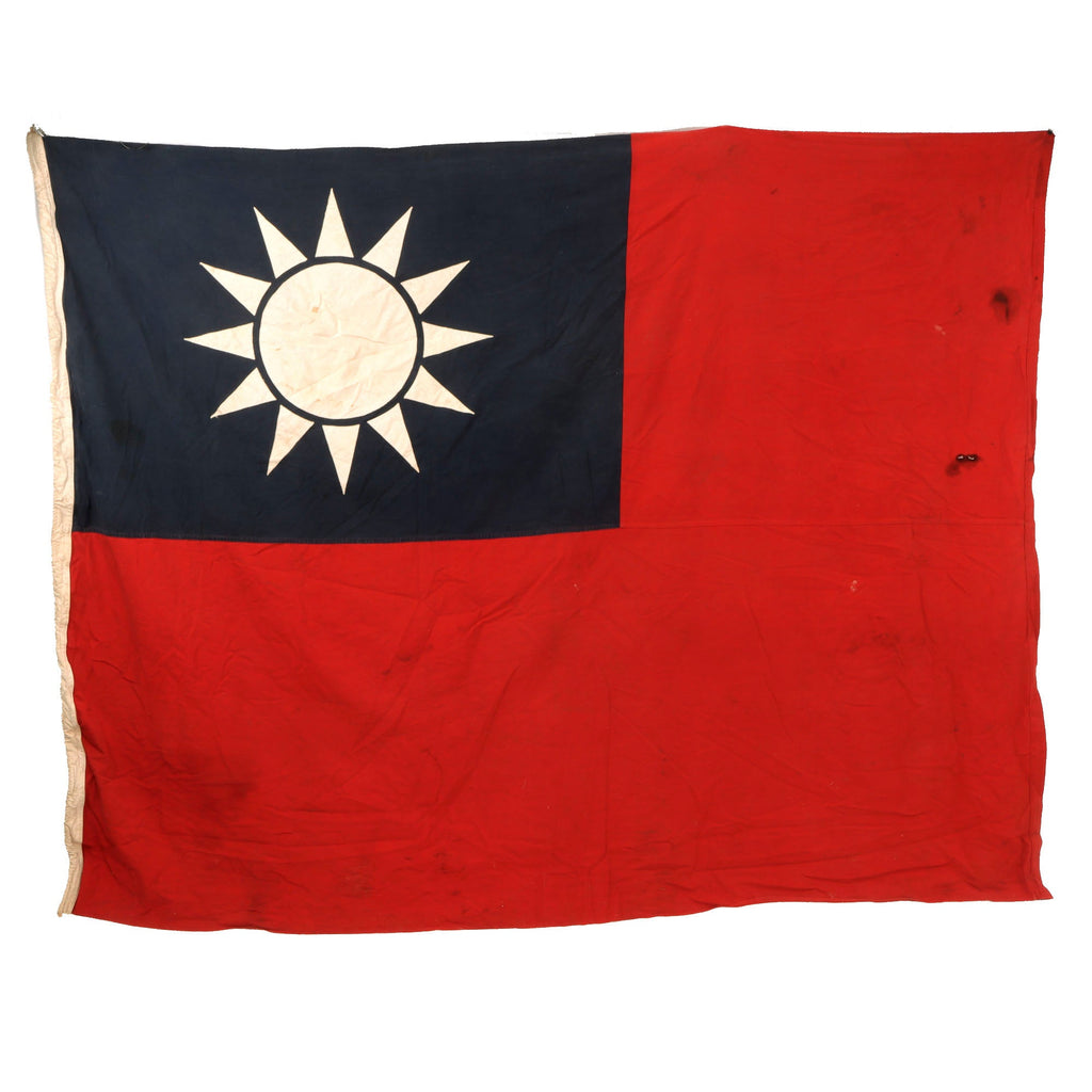 Original Republic of China Post-WWII Flag - Taiwan - 63 x 84” Original Items