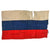 Original Imperial Russian WWI French-Made Russian Tri-Color Flag with Brest Stamp & Tearing - 27 x 43” Original Items