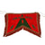 Original French First Indochina War Era Foreign Legion Trumpet Bugle Swallowtail Banner with Fringe - Legio Patria Nostra - 9 x 12” Original Items