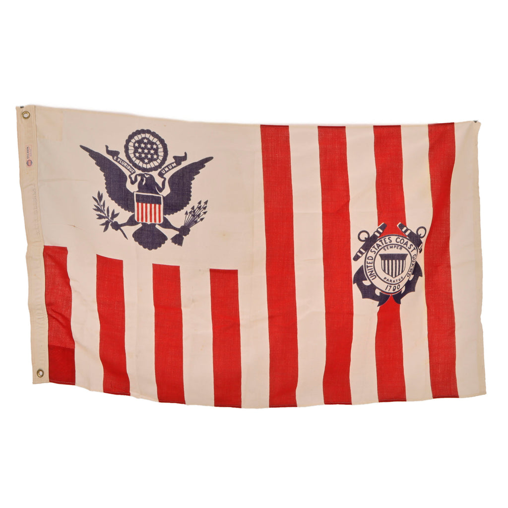 Original U.S. Korean War Era Coast Guard Flag - 28 x 49”