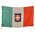 Original Italian WWI Multi-Piece Silk Kingdom of Italy Flag With Multi-Piece Stitched Savoy Coat of Arms and Tie Strings - 36 x 56” Original Items
