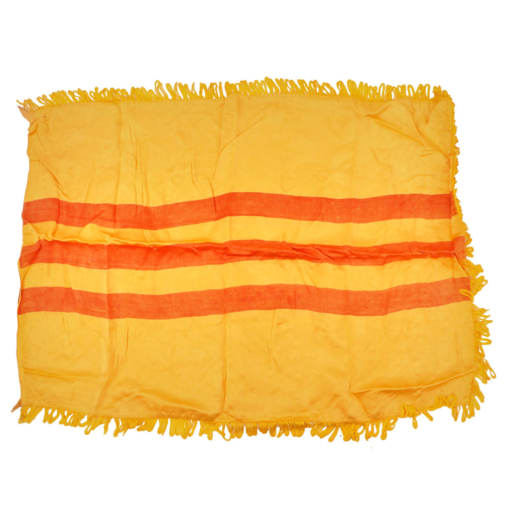Original Vietnam War Pre 1975 Silk Flag of South Vietnam with Fringe - 20 x 26” Original Items