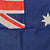 Original Australian Post-WWII Era Applique Large Heavy Cotton Flag by Evan Evans of Melbourne - Official Flagmaskers for XVIth Olympiad 1956 - 31 x 70” Original Items