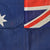 Original Australian Post-WWII Era Applique Large Heavy Cotton Flag by Evan Evans of Melbourne - Official Flagmaskers for XVIth Olympiad 1956 - 31 x 70” Original Items