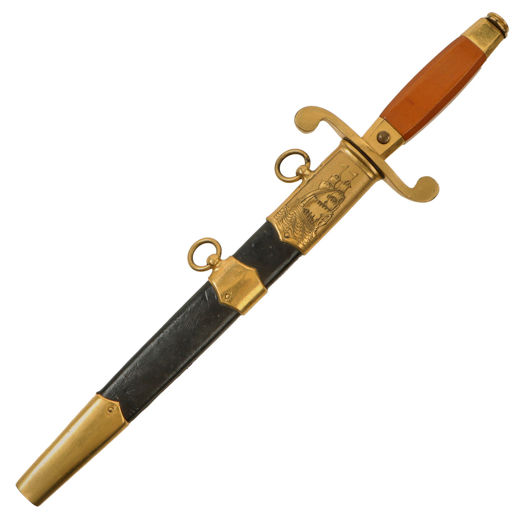 Original Soviet Cold War Naval Dagger with Scabbard - Dated 1954 - Ser ...