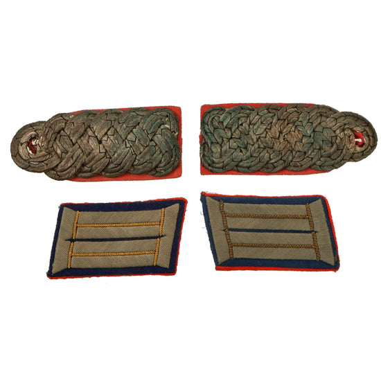 Original Imperial German WWI Medical Corps Major Shoulder Board and Collar Tab Set Original Items