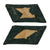 Original German WWII Heer Army Jäger Leutnant Officer Uniform Rank Insignia Set - Collar Tabs & Shoulder Boards Original Items