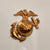 Original U.S. WWII / Korean War US Marine Corps Military Police Painted M1 Helmet Liner By INLAND With EGA Original Items
