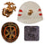 Original U.S. WWII / Korean War US Marine Corps Military Police Painted M1 Helmet Liner By INLAND With EGA Original Items