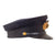 Original WWII Imperial Japanese Navy IJN Officer Visor Cap with Stitched Kanji Characters