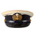 Original WWII Imperial Japanese Navy IJN Officer Visor Cap with White Foul Weather Cover with Embroidered Name Inside Original Items