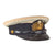 Original WWII Imperial Japanese Navy IJN Officer Visor Cap with White Foul Weather Cover with Embroidered Name Inside Original Items