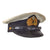 Original WWII Imperial Japanese Navy IJN Officer Visor Cap with White Foul Weather Cover with Nametag Inside