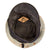 Original WWII Imperial Japanese Navy IJN Officer Visor Cap with White Foul Weather Cover with Nametag Inside