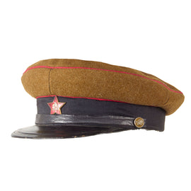 Original Soviet Russian Late WWII Cold War Dated RKKA Artillery and Tank Officer Model 1935 M35 Hat