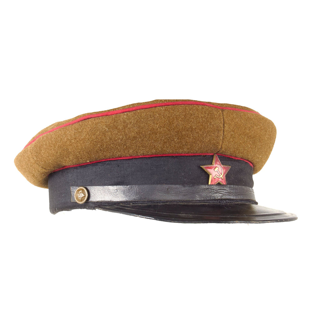 Original Soviet Russian Late WWII Cold War Dated RKKA Artillery and Tank Officer Model 1935 M35 Hat Original Items
