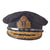 Original British WWII Named Royal Navy Admiral Visor Cap by Gieves of London - R. W. Parker Original Items