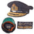 Original British WWII Named Royal Navy Admiral Visor Cap by Gieves of London - R. W. Parker Original Items