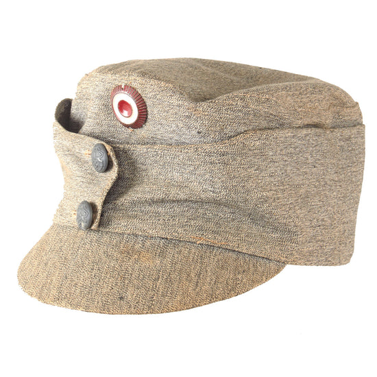 Original Finnish WWII Summer Enlisted Men’s Lotta Field Cap with Cockade - Size 54 Original Items