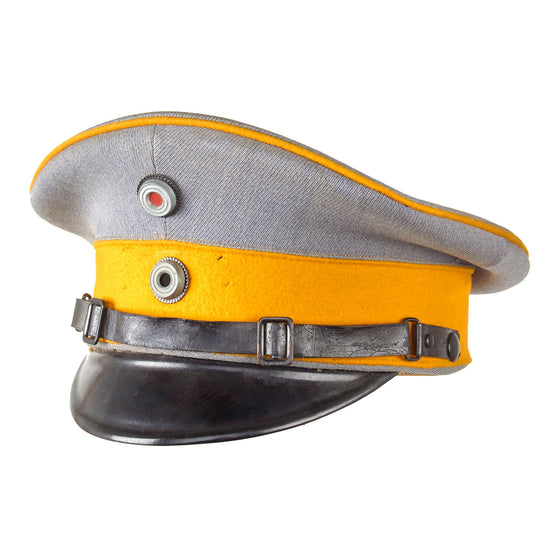 Original Imperial German WWI Garde-Uhlan-Regt. 3 Potsdam Garde-Korps Visor Cap with Chinstrap - Rare - Size 59 Original Items