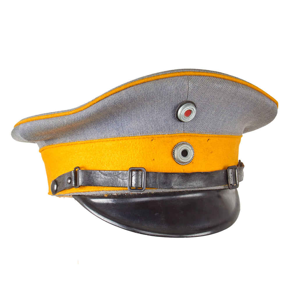 Original Imperial German WWI Garde-Uhlan-Regt. 3 Potsdam Garde-Korps Visor Cap with Chinstrap - Rare - Size 59 Original Items