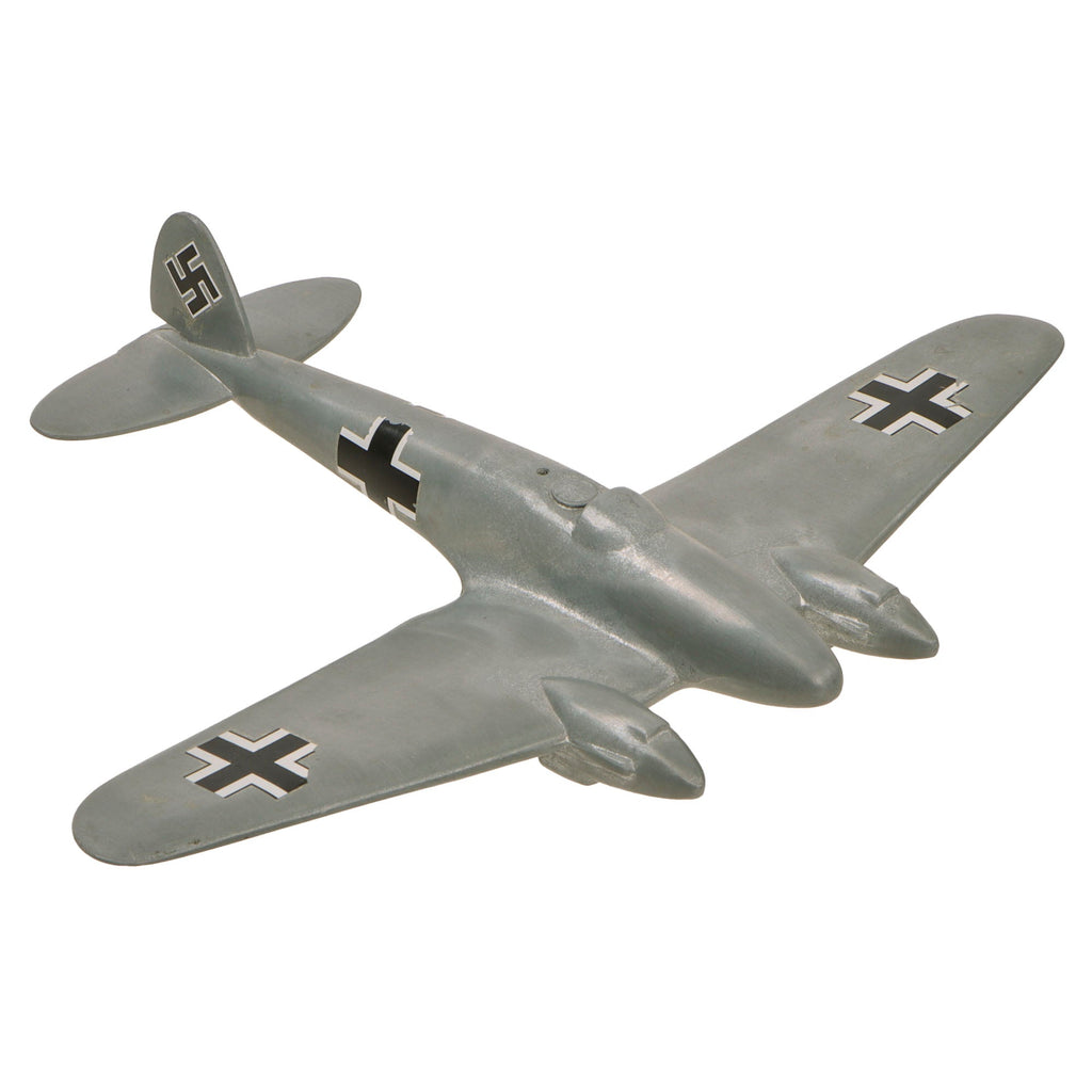 Original U.S. WWII German Heinkel He 111 Heavy Bomber Cast Metal Identification Model Original Items