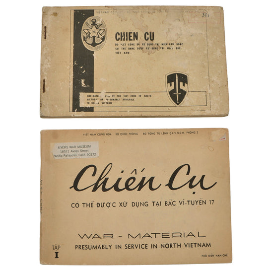 Original South Vietnamese & U.S. Vietnam War Enemy Weapon Familiarization Guides - Lot of 2 Original Items