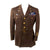 Original U.S. WWII 8th Air Force Captain Officer’s British-Made Ike Jacket with Bullion Pilot Wings on Blue “Combat Crew” Field & English-Made Bullion SSI Original Items