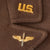 Original U.S. WWII 8th Air Force Captain Officer’s British-Made Ike Jacket with Bullion Pilot Wings on Blue “Combat Crew” Field & English-Made Bullion SSI Original Items