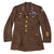 Original U.S. WWII 8th Air Force Captain Officer’s British-Made Ike Jacket with Bullion Pilot Wings on Blue “Combat Crew” Field & English-Made Bullion SSI Original Items