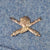 Original French WWI Armored Tanker Lieutenant Officer’s Horizon Blue Wool Uniform Set with Stitched Armor Badge & Replaced Collar Tabs Original Items