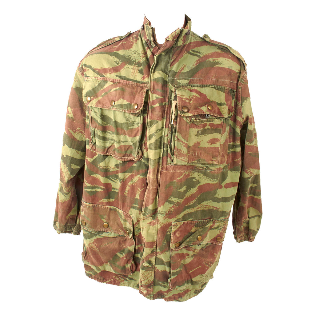 Original French First Indochina War Era TAP 47/56 Lizard Camouflage Parachute Smock - Rare Unissued Condition Original Items