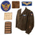 Original U.S. WWII 8th Air Force Lieutenant Colonel Officer’s British-Made ETO Jacket with Bullion Pilot Wings on Blue “Combat Crew” Field & Serial Number - Large Size 46R Original Items