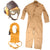 Original U.S. WWII Navy Pilot’s Uniform Lot with Summer Flight Suit, Flight Helmet with Avionics & Goggles, USN Marked Mae West Life Jacket with Shark Chaser Original Items