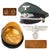 Original German WWII Forestry Service Officers Schirmmütze Visor Crush Cap with Initialed Sweatband Original Items