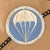 Original U.S. WWII Parachute Infantry Officer’s Garrison Cap with Officer’s Piping & Paratrooper Infantry Patch - Laundry Number Marked Original Items