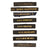Original U.S. WWII Navy Ship Flat Cap Tally Lot with Research - Nine Total