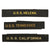 Original U.S. WWII Navy Ship Cap Tallies of Ships Related to Pearl Harbor - USS California, USS Helena, and USS Tennessee - Lot of Three Original Items