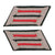 Original German WWII Heer Panzer Leutnant Officer Collar Tabs and Shoulder Boards Rank Insignia Set
